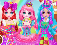 Princess sweet candy cosplay táncos HTML5 játék